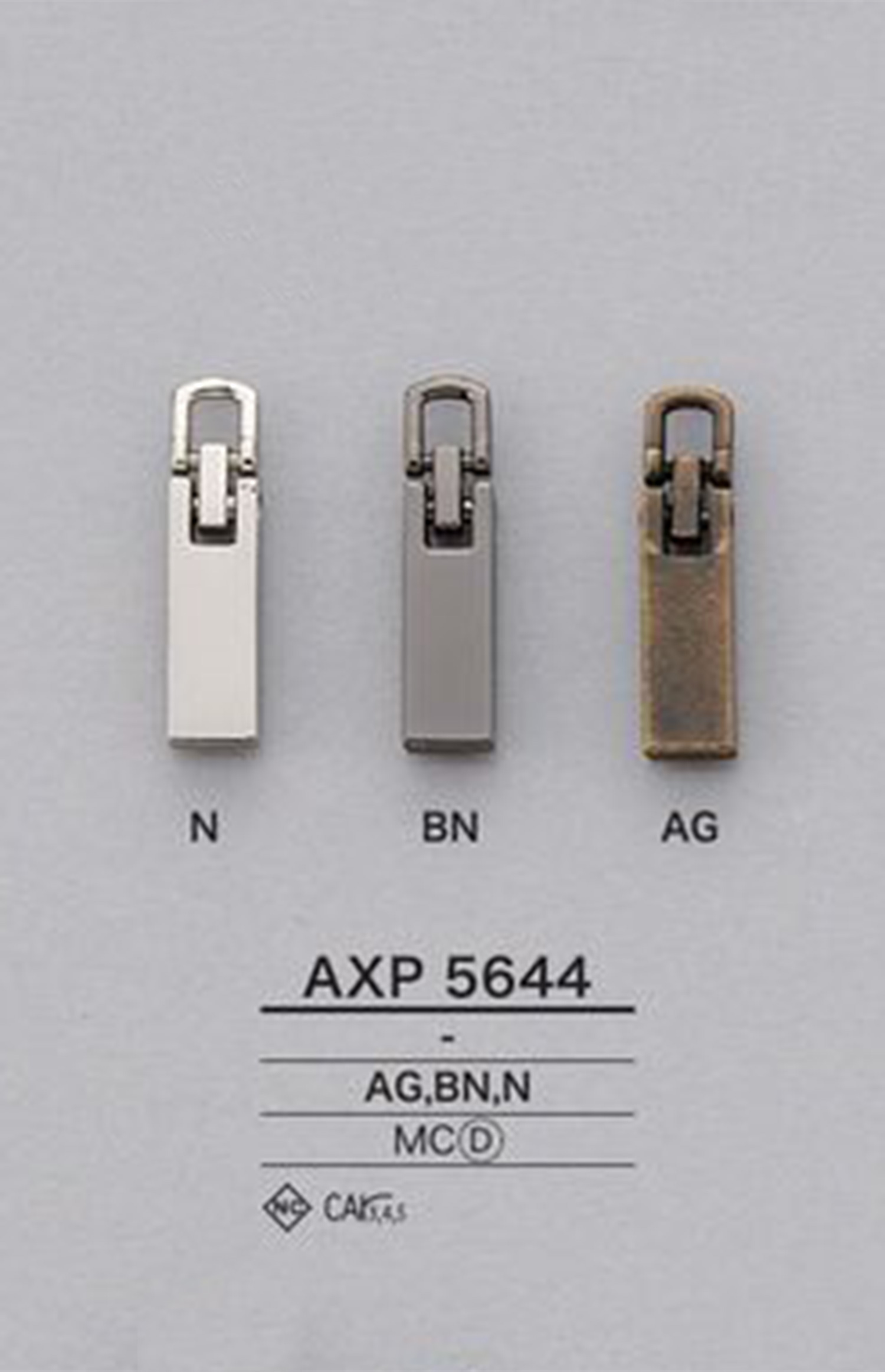 AXP5644 Point De Fermeture éclair (Languette) IRIS