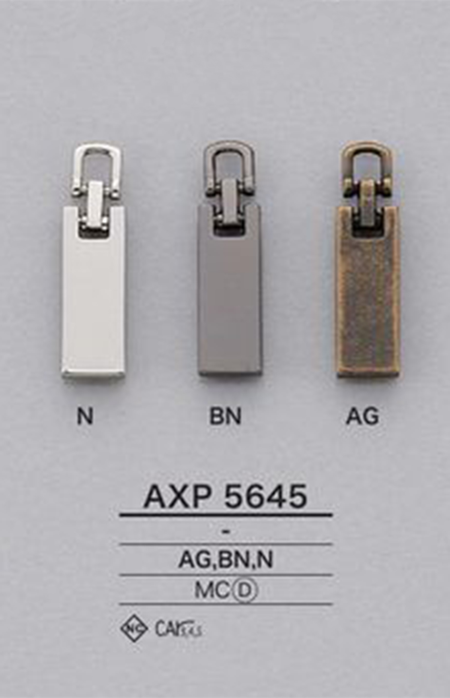 AXP5645 Point De Fermeture éclair (Languette) IRIS