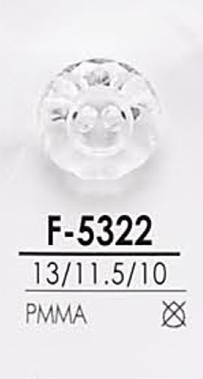 F5322 Bouton Taille Diamant IRIS