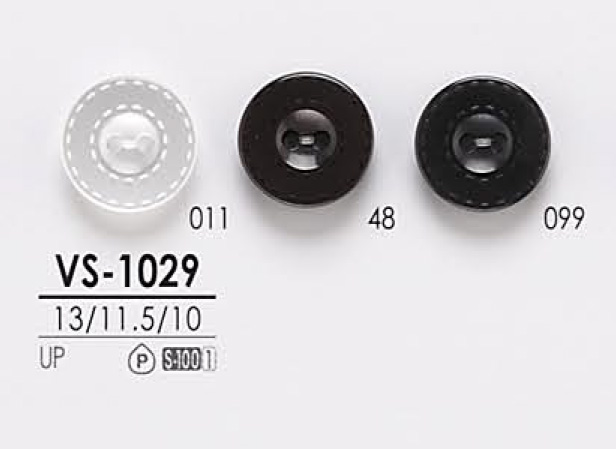 VS1029 Bouton De Chemise Noir Et Teinture IRIS