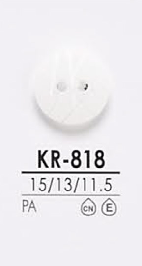 KR818 Bouton De Chemise Noir Et Teinture IRIS
