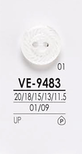 VE9483 Bouton De Chemise Noir Et Teinture IRIS