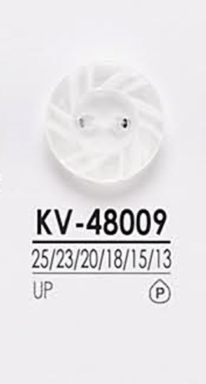 KV48009 Bouton Polyester Simple 2 Trous IRIS