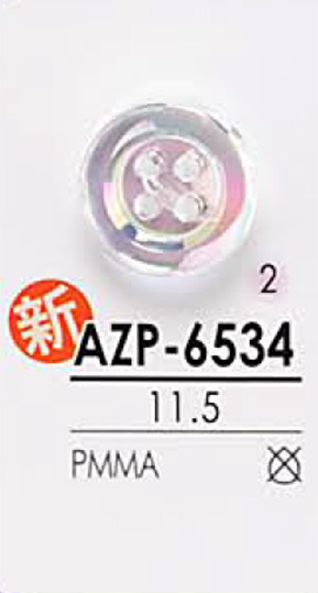AZP6534 Bouton Perle Aurore IRIS
