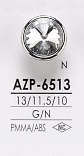 AZP6513 Bouton De Pierre De Cristal IRIS