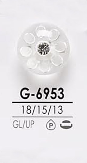 G6953 Bouton En Pierre De Cristal Rose En Forme De Boucle Pour La Teinture IRIS