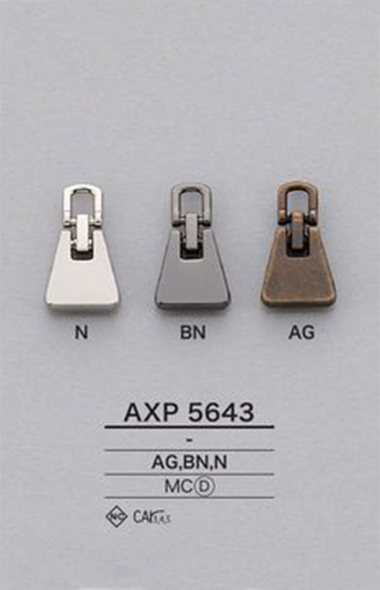 AXP5643 Point De Fermeture éclair (Languette) IRIS