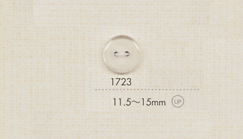 1723 DAIYA BUTTONS Bouton Polyester 2 Trous (Mat Transparent) DAIYA BUTTON