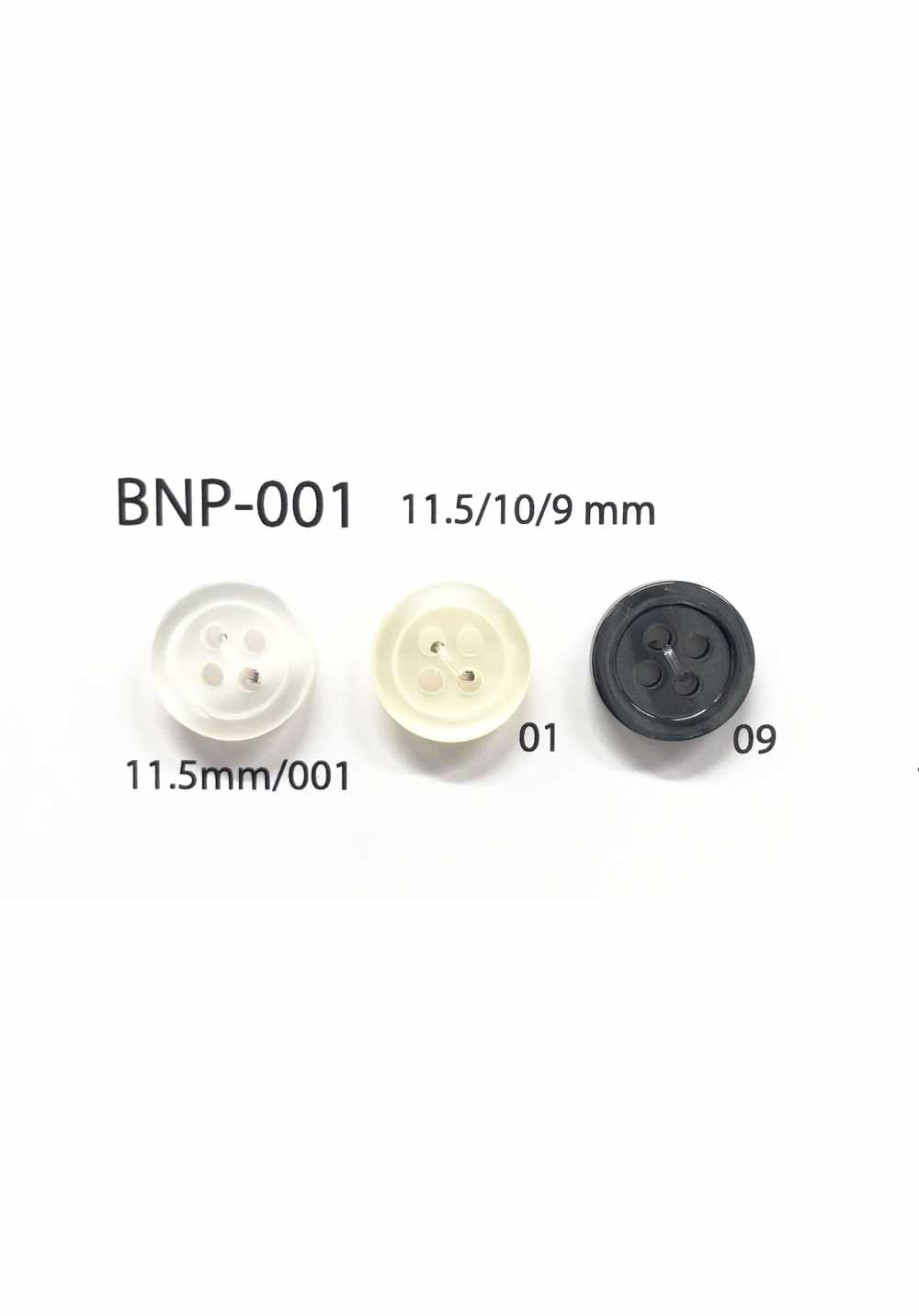 BNP-001 Bouton Biopolyester 4 Trous IRIS