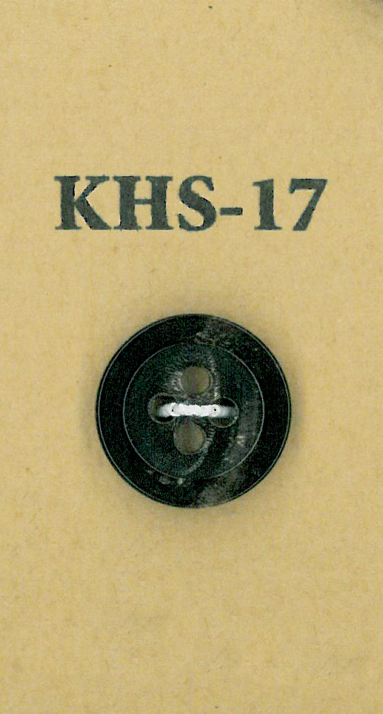 KHS-17 Petit Bouton 4 Trous En Corne Buffalo Koutoku Button