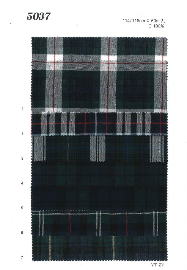 MU5037 Vérification De La Pelouse[Fabrication De Textile] Ueyama Textile