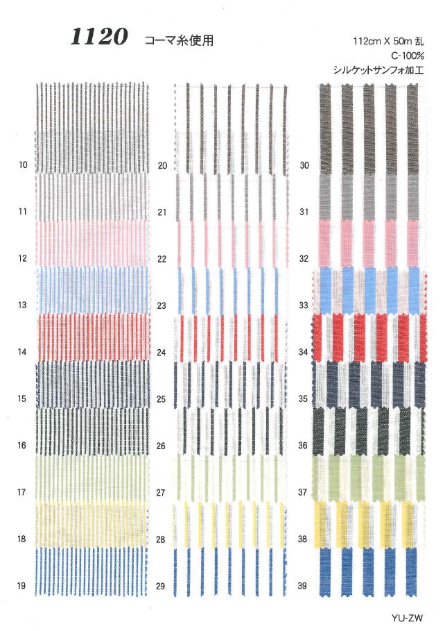 1120 Rayure à Carreaux[Fabrication De Textile] Ueyama Textile