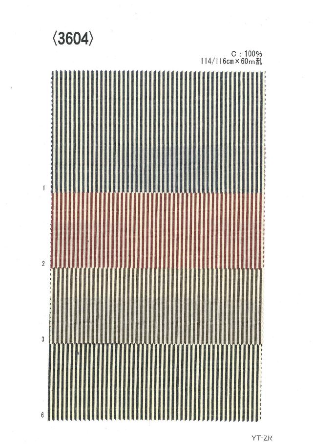 3604 Rayures Colorées En Fil Teint[Fabrication De Textile] Ueyama Textile