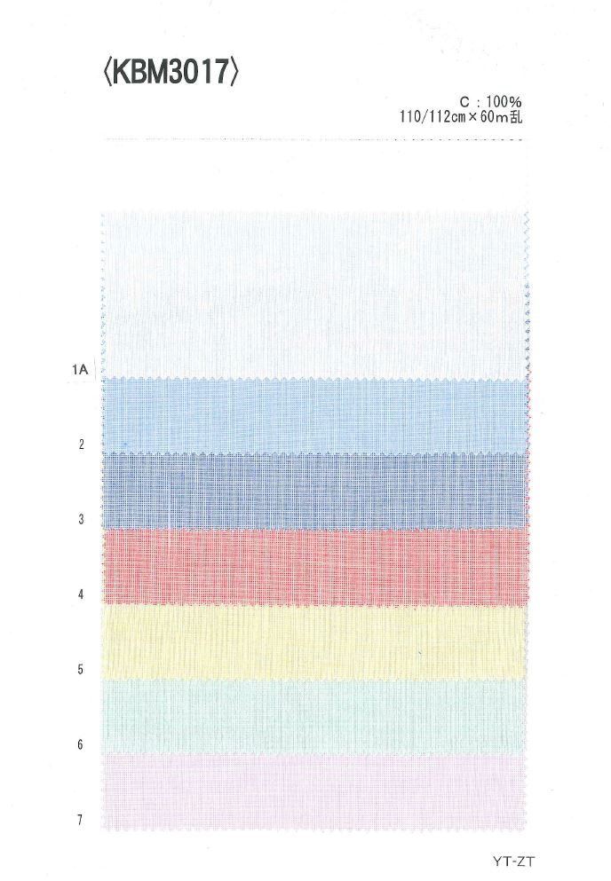 KBM3017 Oxford Teint En Fil[Fabrication De Textile] Ueyama Textile