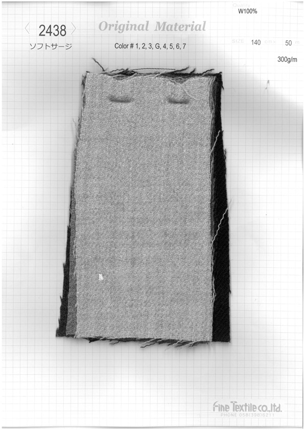 2438 Serge Doux[Fabrication De Textile] Textile Fin