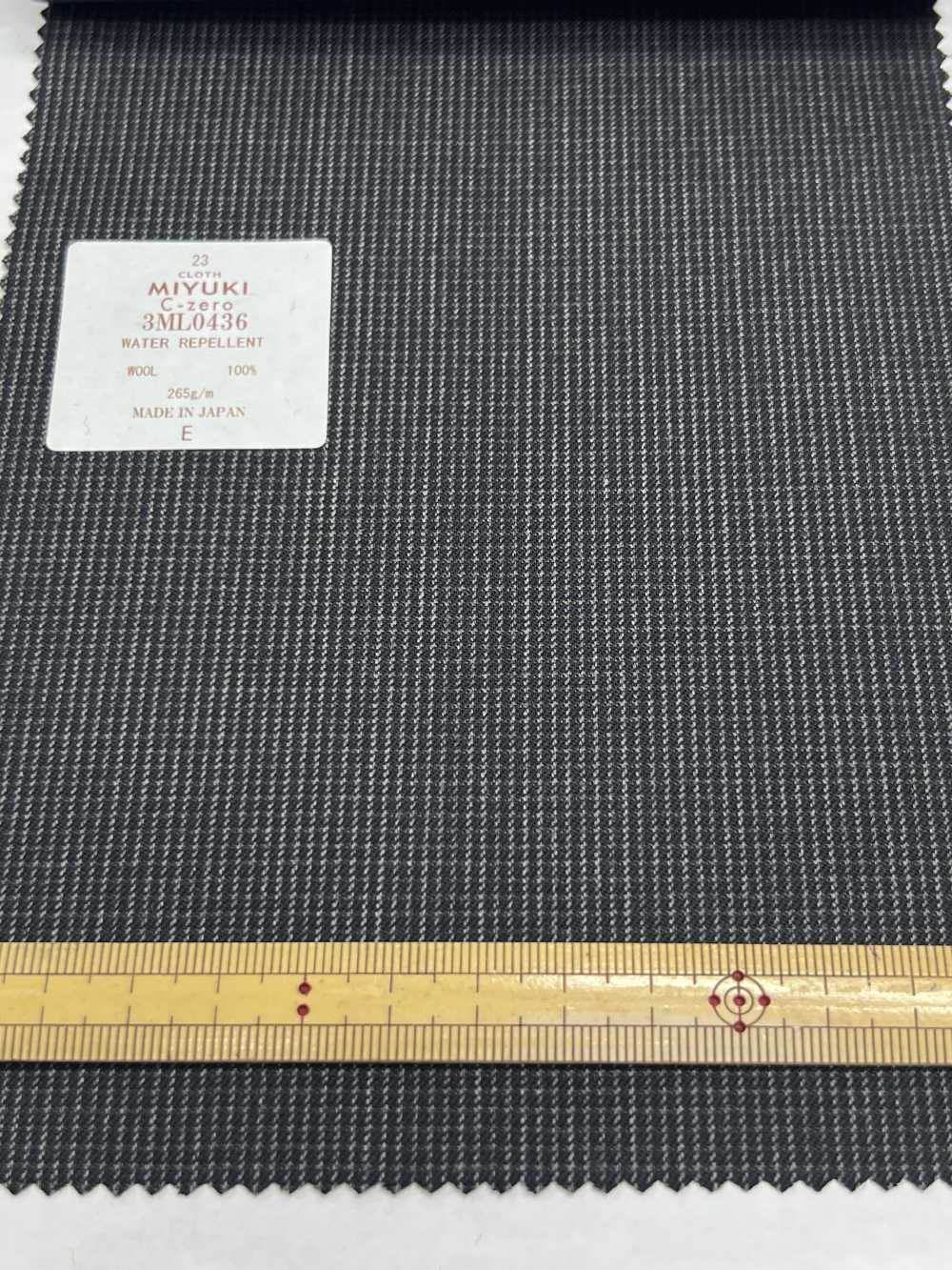 3ML0436 COMFORT CZERO HYDROFUGE MINI CHECK GRIS[Textile] Miyuki Keori (Miyuki)
