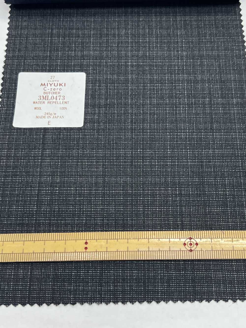 3ML0473 COMFORT CZERO HYDROFUGE KASURI CHECK GRIS[Textile] Miyuki Keori (Miyuki)