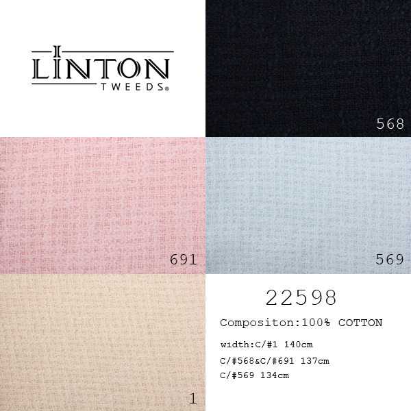 22598 LINTON Linton Tweed Tissu Extérieur En Textile Britannique LINTON