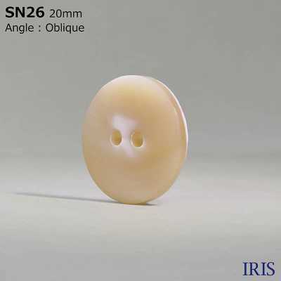 SN26 Matériau Naturel Fait De Takase Shell 2 Trous Bouton Brillant IRIS Sous-photo