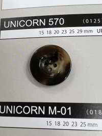 UNICORN570 [Style Buffalo] Bouton 4 Trous Avec Bordure Et Brillant NITTO Button Sous-photo