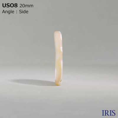 USO8 Matériau Naturel Shell Teint Trou Avant 2 Trous Bouton Brillant IRIS Sous-photo