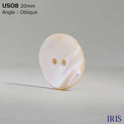 USO8 Matériau Naturel Shell Teint Trou Avant 2 Trous Bouton Brillant IRIS Sous-photo