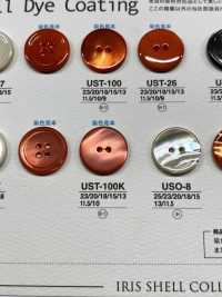 UST100K Teinture De Matériau Naturel Trou Avant 2 Coquille Coquille Coquille Bouton Mat IRIS Sous-photo