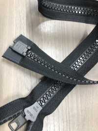 10VMJMR Vislon Metallic Zipper Taille 10 Noir Mat Séparateur Bidirectionnel[Fermeture éclair] YKK Sous-photo