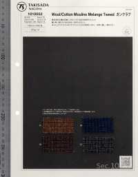 1010052 RE: NEWOOL® Laine / Coton Melange Tweed Gun Club Check[Fabrication De Textile] Takisada Nagoya Sous-photo
