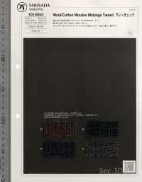 1010053 RE: NEWOOL® Laine / Coton Melange Tweed Prince De Galles[Fabrication De Textile] Takisada Nagoya Sous-photo
