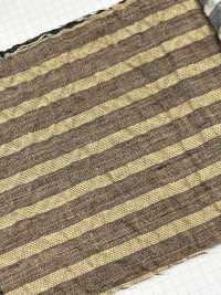 3014 Lin Coton Rayé Fronces[Fabrication De Textile] Textile Fin Sous-photo