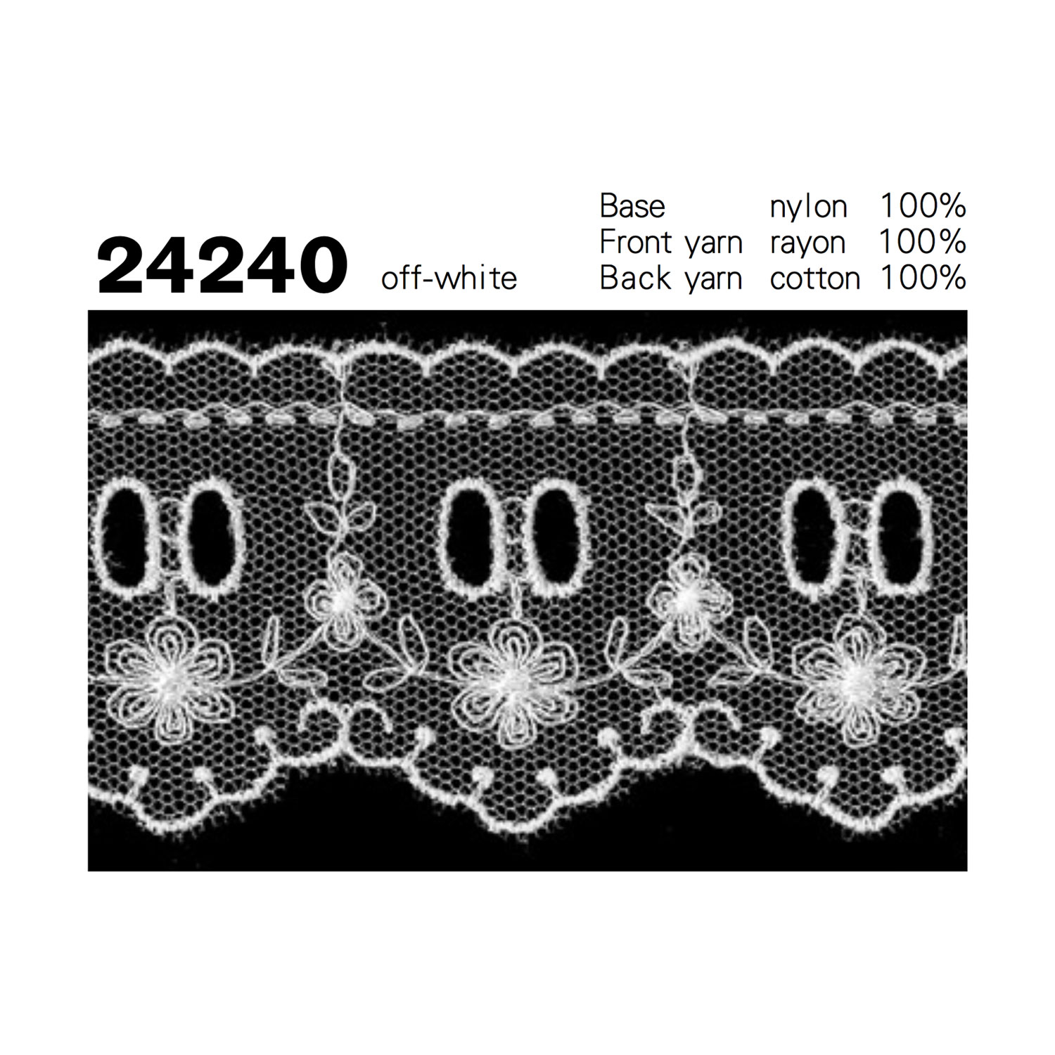 24240 Tulle Dentelle Kyowa Lace