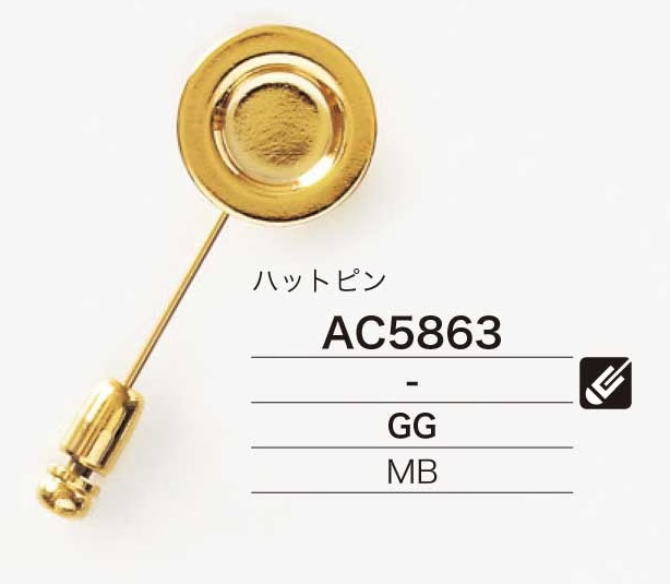 AC5863 Épingle à Chapeau En Laiton[Autres articles divers] IRIS
