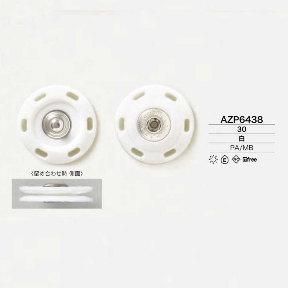 AZP6438 Boutons-pression En Nylon/laiton[Boutons-pression à coudre] IRIS