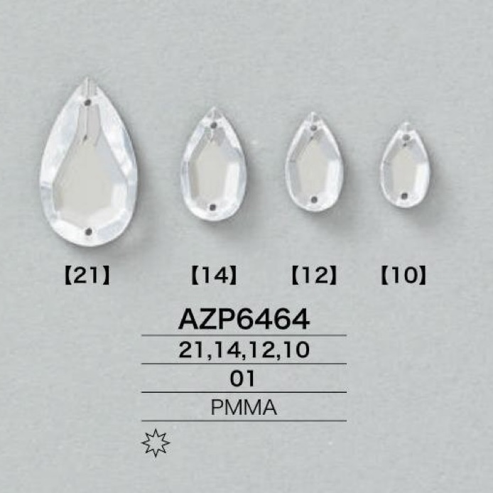 AZP6464 Pièces De Couture En Résine Acrylique[Autres articles divers] IRIS