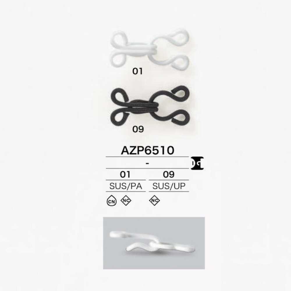 AZP6510 Agrafe à ressort en acier inoxydable/nylon/polyester[Agrafes] IRIS