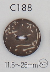 C188 Bouton En Bois Naturel à 4 Trous DAIYA BUTTON(DAIYA BUTTON)