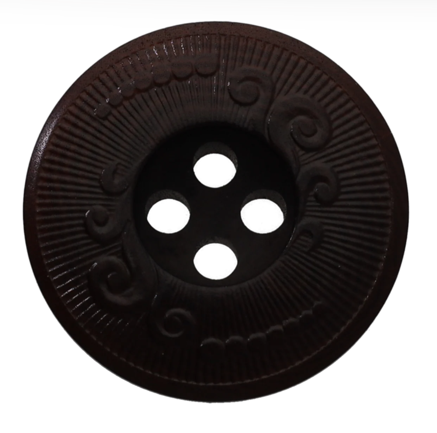 CARRERA2 [vraie Noix] Bouton Brillant Koutoku Button