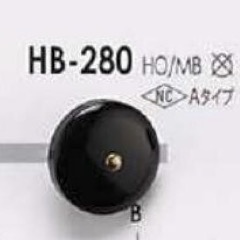 HB280 Bouton 4 Trous En Véritable Corne De Buffle/laiton IRIS