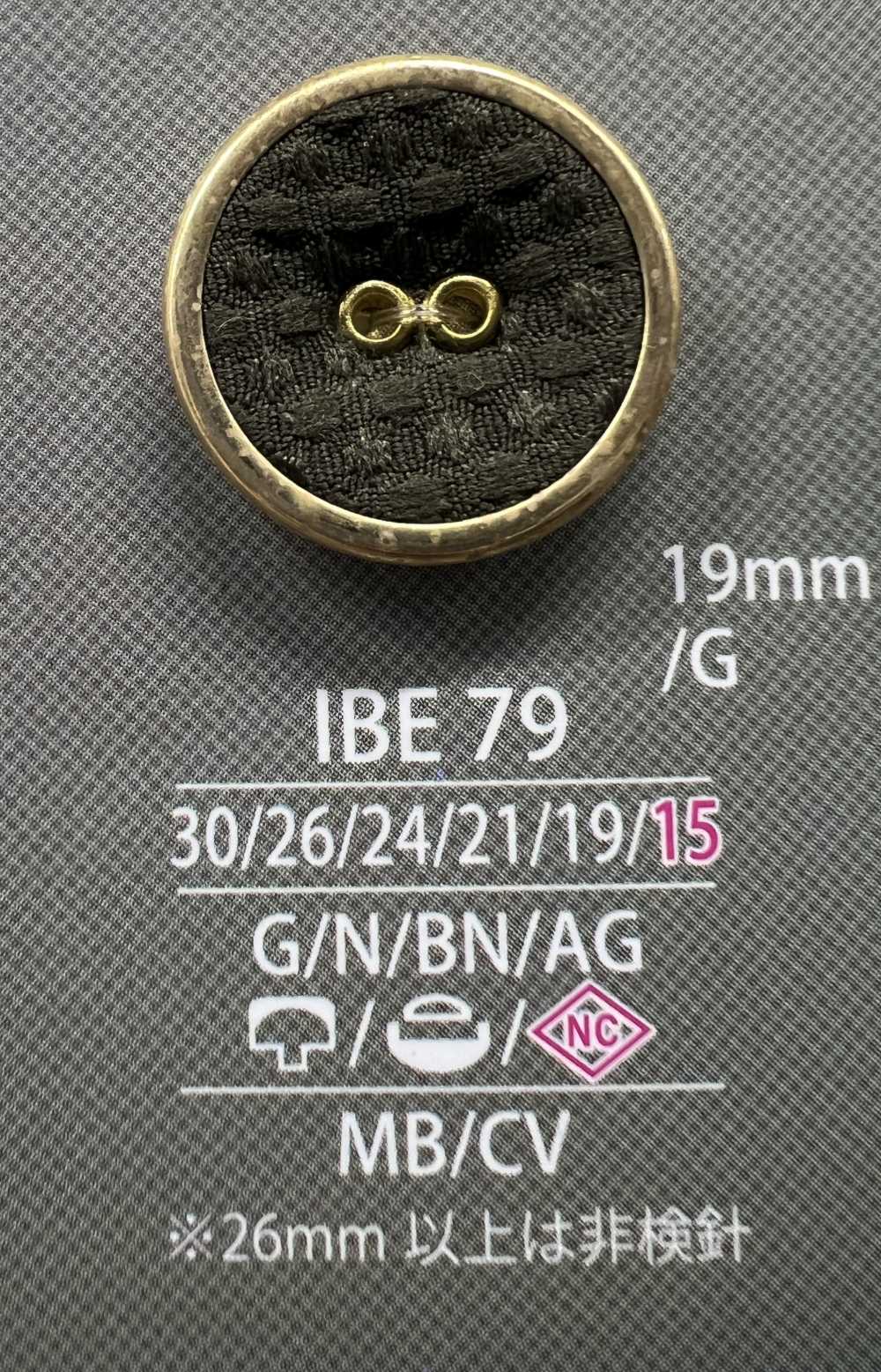 IBE79 Bouton En Tissu à œillets IRIS