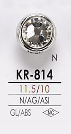 KR814 Bouton De Pierre De Cristal IRIS