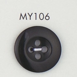 MY106 Bouton 4 Trous Bordé De Résine Polyester DAIYA BUTTON