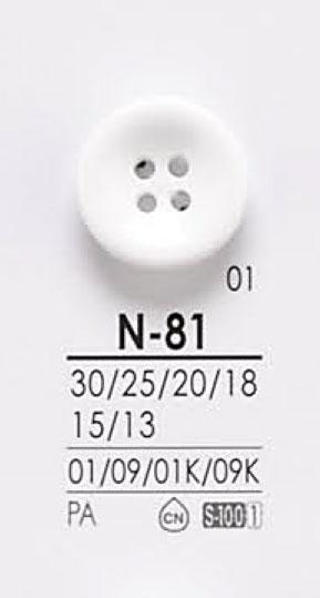N81 Bouton Noir Et Teinture IRIS