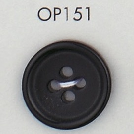 OP151 Bouton 4 Trous Bordé De Résine Polyester DAIYA BUTTON