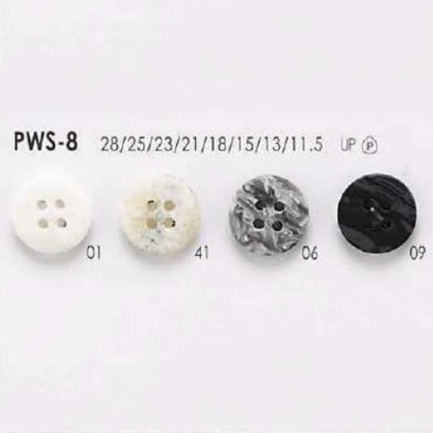 PWS8 Bouton Demi-cercle En Résine Polyester IRIS