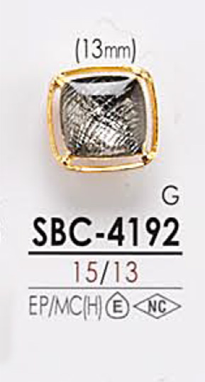 SBC4192 Bouton En Métal Pour La Teinture IRIS