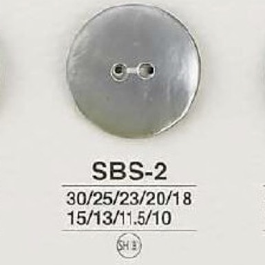 SBS2 Bouton à Deux Trous En Nacre IRIS