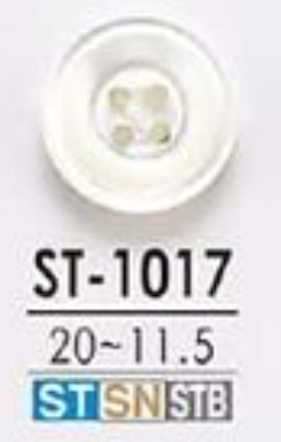 ST1017 Fabriqué Par Takase Shell 4 Trous Sur Le Devant, Bouton Brillant IRIS