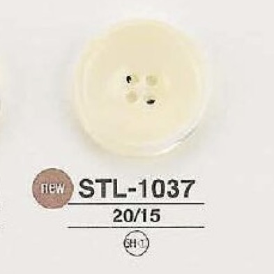 STL1037 Bouton Shell Shell 4 Trous IRIS