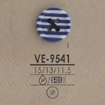 VE9541 Bouton 4 Trous En Résine Polyester IRIS